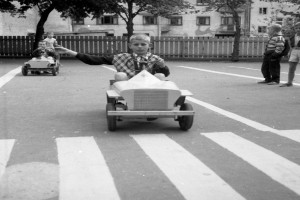 Bilde av Trafikkopplæring i 1958